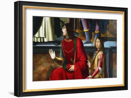 Pandolfo IV Malatesta and Carlo Malatesta-Domenico Ghirlandaio-Framed Giclee Print