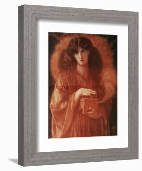 Pandora, 1869-Dante Gabriel Rossetti-Framed Premium Giclee Print