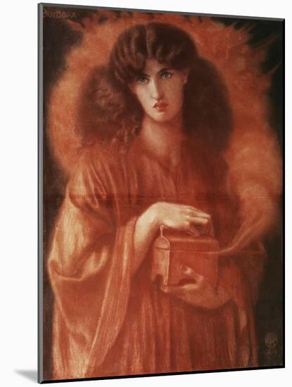 Pandora, 1869-Dante Gabriel Rossetti-Mounted Giclee Print