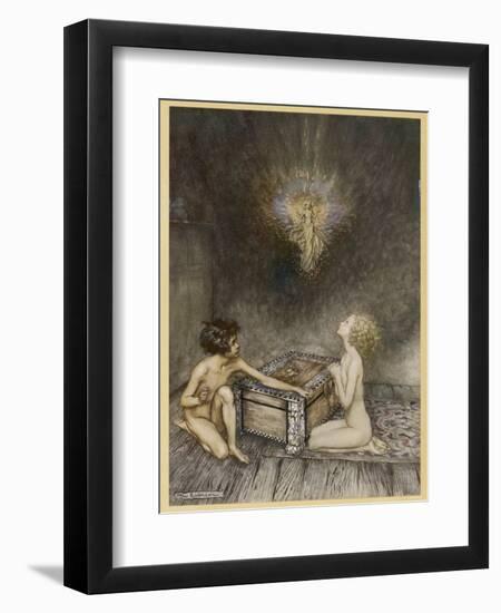 Pandora and Hope-Arthur Rackham-Framed Photographic Print