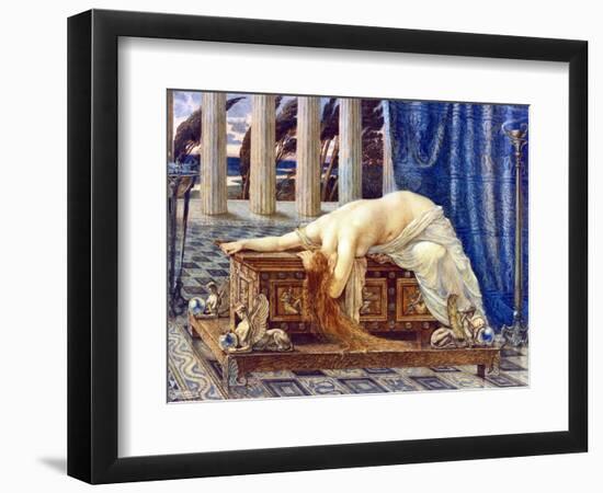 Pandora - Peinture De Walter Crane (1845-1915), 1885 - Watercolour on Paper, 53,3X73,6 - Private Co-Walter Crane-Framed Giclee Print