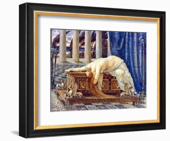 Pandora - Peinture De Walter Crane (1845-1915), 1885 - Watercolour on Paper, 53,3X73,6 - Private Co-Walter Crane-Framed Giclee Print