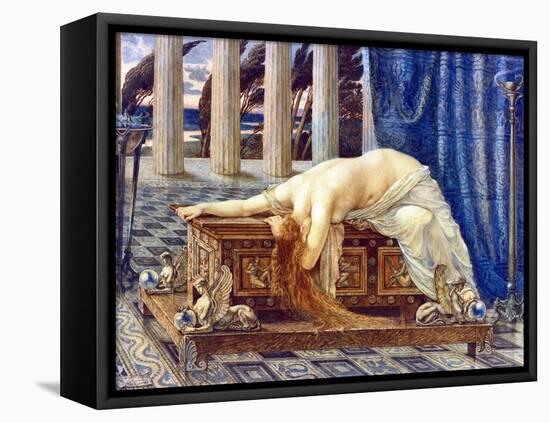 Pandora - Peinture De Walter Crane (1845-1915), 1885 - Watercolour on Paper, 53,3X73,6 - Private Co-Walter Crane-Framed Premier Image Canvas