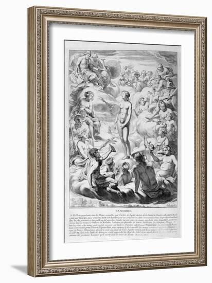 Pandora's Box, 1655-Michel de Marolles-Framed Giclee Print