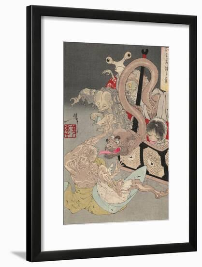 Pandora's Box, 1880S-Tsukioka Yoshitoshi-Framed Giclee Print