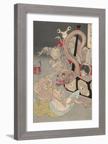 Pandora's Box, 1880S-Tsukioka Yoshitoshi-Framed Giclee Print