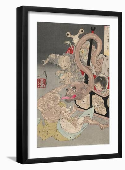 Pandora's Box, 1880S-Tsukioka Yoshitoshi-Framed Giclee Print