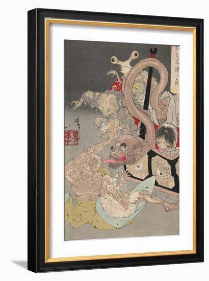 Pandora's Box, 1880S-Tsukioka Yoshitoshi-Framed Giclee Print