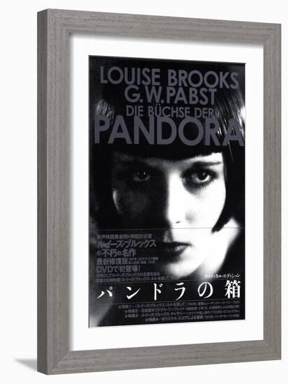 Pandora's Box, Japanese Movie Poster, 1928-null-Framed Art Print