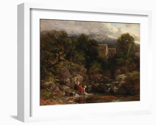 Pandy Mill, 1843-David Cox-Framed Giclee Print