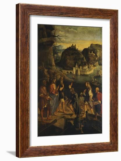 Panel Depicting the Vocation of Zebedee's Sons, 1510-Marco Basaiti-Framed Giclee Print
