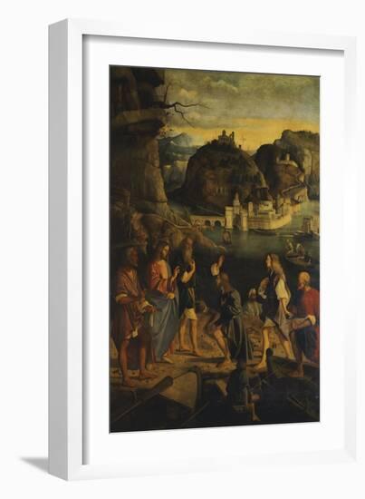 Panel Depicting the Vocation of Zebedee's Sons, 1510-Marco Basaiti-Framed Giclee Print