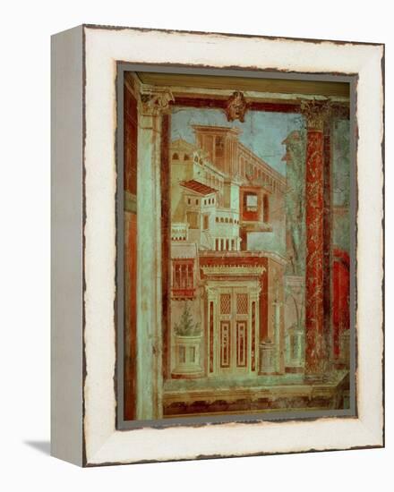 Panel from Cubiculum from the Bedroom of the Villa of P Fannius at Boscoreale, Pompeii, C.50-40 BC-Roman-Framed Premier Image Canvas