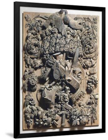 Panel of Cosimo Iii, 1682, by Grinling Gibbons (1648-1721), Wood