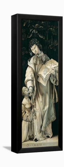 Panel of the Heller Altar Depicting St. Cyriacus-Matthias Grünewald-Framed Premier Image Canvas