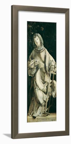 Panel of the Heller Altar Depicting St. Laurence-Matthias Grünewald-Framed Giclee Print