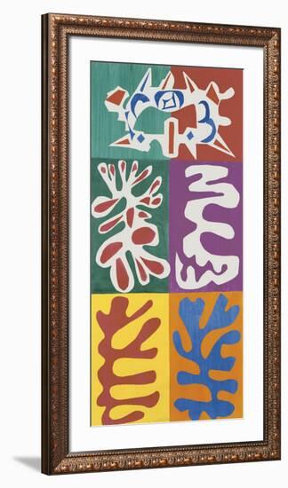 Panel with Mask, c.1947-Henri Matisse-Framed Art Print