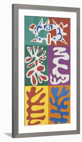 Panel with Mask, c.1947-Henri Matisse-Framed Art Print