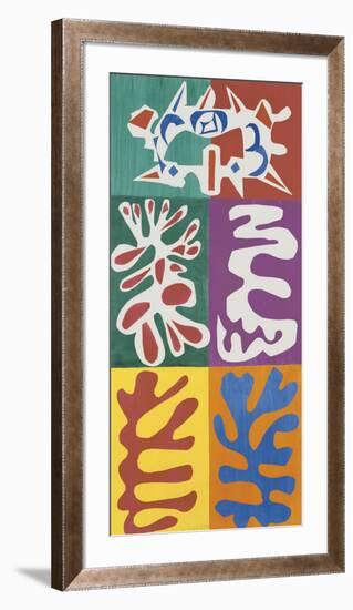 Panel with Mask, c.1947-Henri Matisse-Framed Art Print