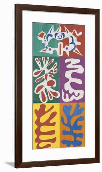 Panel with Mask, c.1947-Henri Matisse-Framed Art Print