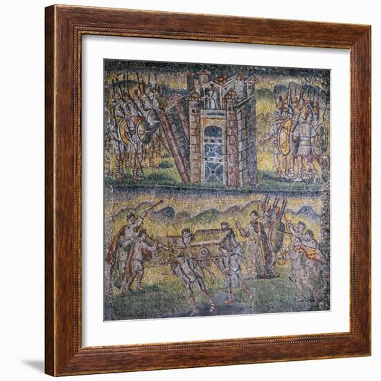 Panel with Mosaic, Central Nave, Basilica of Santa Maria Maggiore, Rome, Italy, 5th Century-null-Framed Giclee Print