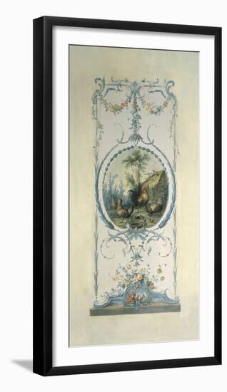 Panelled Detail of Hens-Alexis Peyrotte-Framed Giclee Print