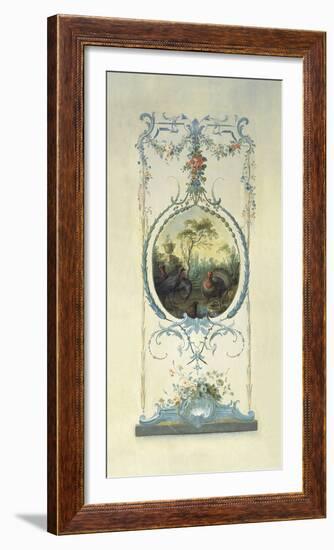 Panelled Detail of Turkeys-Alexis Peyrotte-Framed Giclee Print