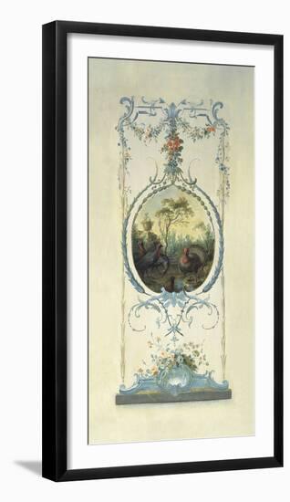 Panelled Detail of Turkeys-Alexis Peyrotte-Framed Giclee Print