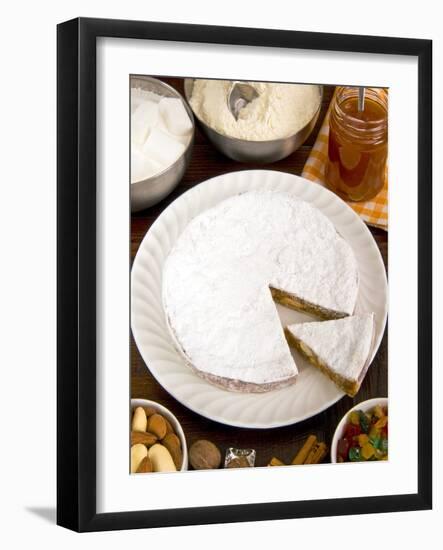 Panforte of Siena, a Traditional Fruit and Nut Cake For Christmas, Tuscany, Italy, Europe-null-Framed Photographic Print