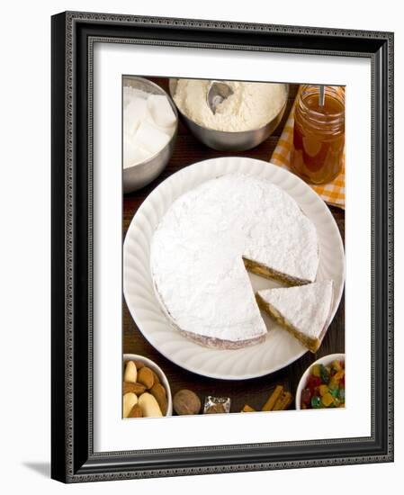 Panforte of Siena, a Traditional Fruit and Nut Cake For Christmas, Tuscany, Italy, Europe-null-Framed Photographic Print