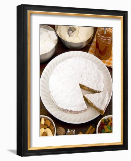 Panforte of Siena, a Traditional Fruit and Nut Cake For Christmas, Tuscany, Italy, Europe-null-Framed Photographic Print