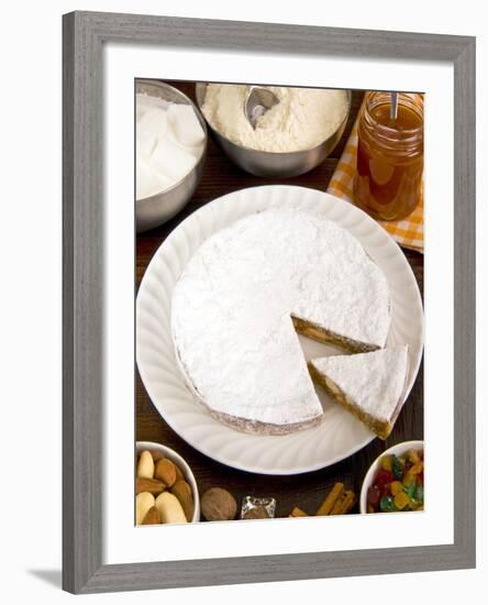 Panforte of Siena, a Traditional Fruit and Nut Cake For Christmas, Tuscany, Italy, Europe-null-Framed Photographic Print