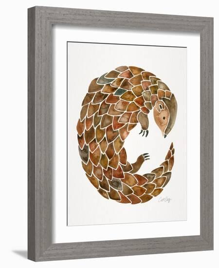 Pangolin-Cat Coquillette-Framed Art Print