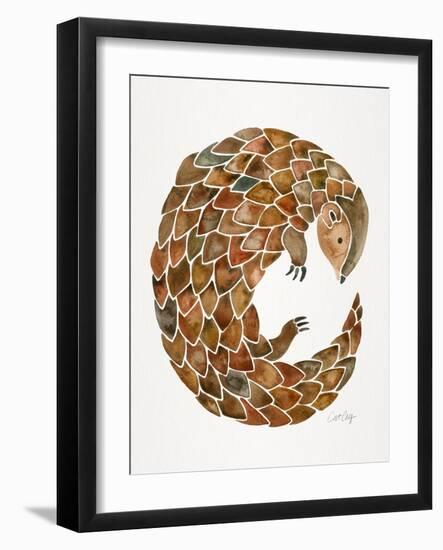 Pangolin-Cat Coquillette-Framed Art Print