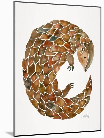 Pangolin-Cat Coquillette-Mounted Art Print