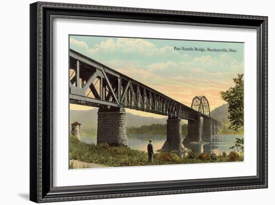 Panhandle Bridge at Steubenville-null-Framed Art Print