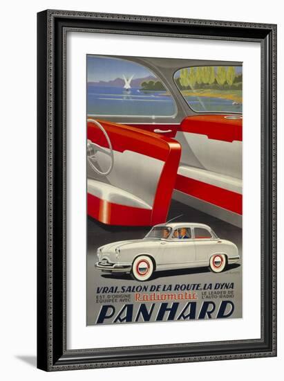 Panhard Automobiler by Mediterranean Beach-null-Framed Giclee Print