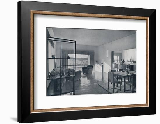 Paniconi and Pediconi. A dining room with a large window-Unknown-Framed Photographic Print