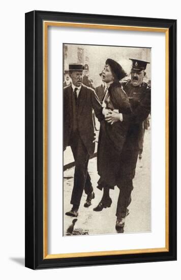 Pankhurst Arrested 1914-null-Framed Giclee Print