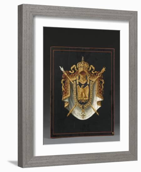 Panneau d'Armoiries aux armes de Napoléon III-null-Framed Giclee Print