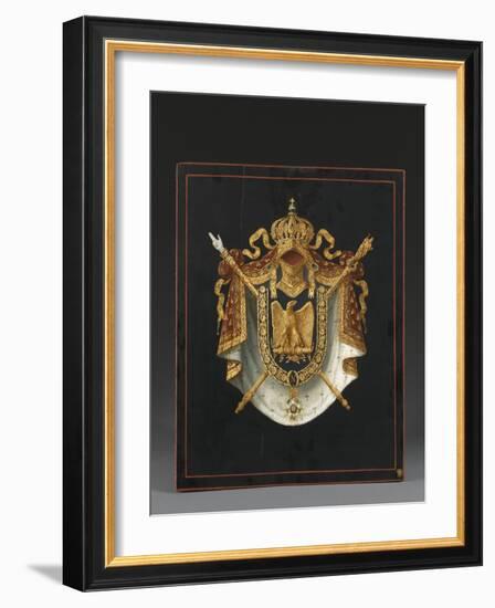 Panneau d'Armoiries aux armes de Napoléon III-null-Framed Giclee Print