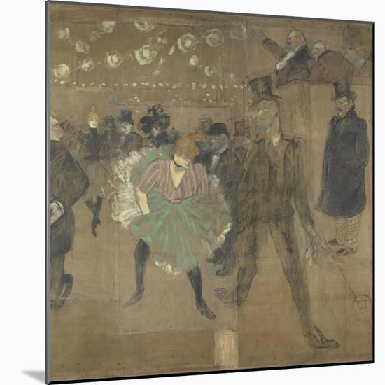 Panneau pour la baraque de la Goulue, à la Foire du Trône à Paris-Henri de Toulouse-Lautrec-Mounted Giclee Print