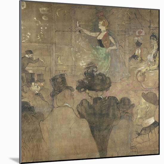 Panneau pour la baraque de la Goulue, à la Foire du Trône à Paris-Henri de Toulouse-Lautrec-Mounted Giclee Print