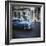 Panned Shot of an Old Blue American Car, Havana, Cuba, West Indies, Central America-Lee Frost-Framed Photographic Print