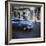 Panned Shot of an Old Blue American Car, Havana, Cuba, West Indies, Central America-Lee Frost-Framed Photographic Print