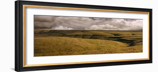 Pano of the Flint Hills of Kansas-Michael Scheufler-Framed Photographic Print