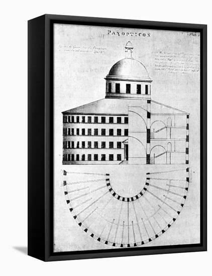 Panopticon -Prison Design by Jeremy Bentham-null-Framed Premier Image Canvas