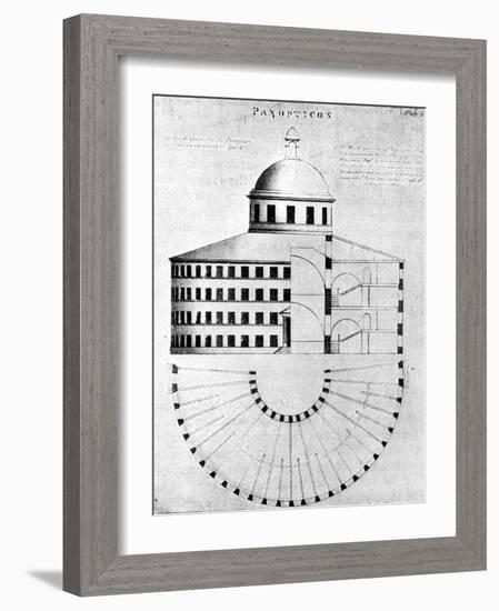 Panopticon -Prison Design by Jeremy Bentham-null-Framed Photographic Print