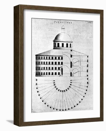 Panopticon -Prison Design by Jeremy Bentham-null-Framed Photographic Print