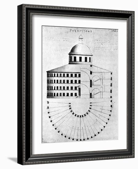 Panopticon -Prison Design by Jeremy Bentham-null-Framed Photographic Print